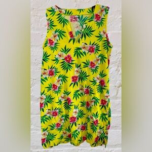 Lands End tropical print dress, size Medium.